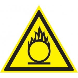 Знак W 11 - Пожароопасно. Окислитель {price}