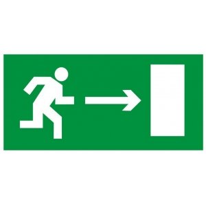 Знак Е 03 - Направление к эвакуационному выходу направо  {price}