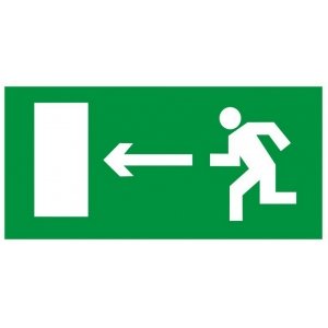 Знак Е 04 - Направление к эвакуационному выходу налево {price}